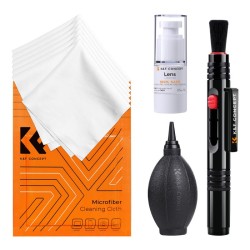 K&F Concept 4-in-1 Essential Lens and Filter Cleaning Kit - With Cleaning Fluid K&F Concept 4-in-1 Essential Lens and Filter Cleaning Kit - With Cleaning Fluid